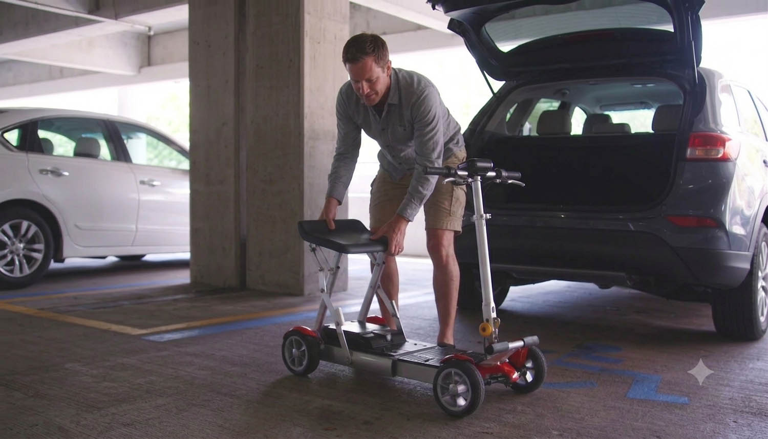 gypsy Our Mobility Scooters fits most trunks and are foldable
